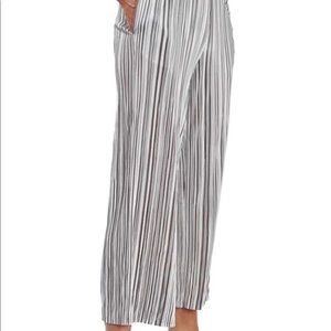 Topshop Stripe Pleat Trousers